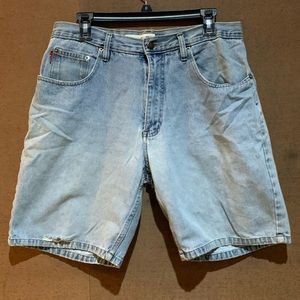 Vintage Bugle Boy Light Wash Denim Shorts